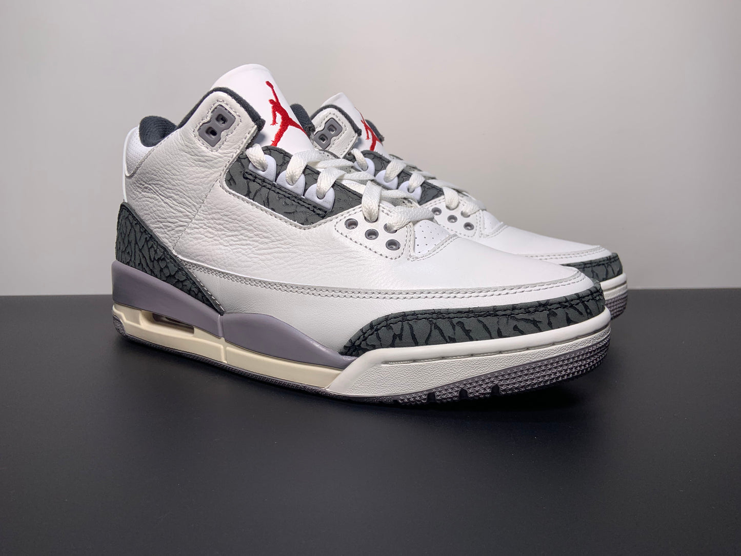 Nike Air Jordan 3 Retro Summit White Fire Red 'Cement Grey'