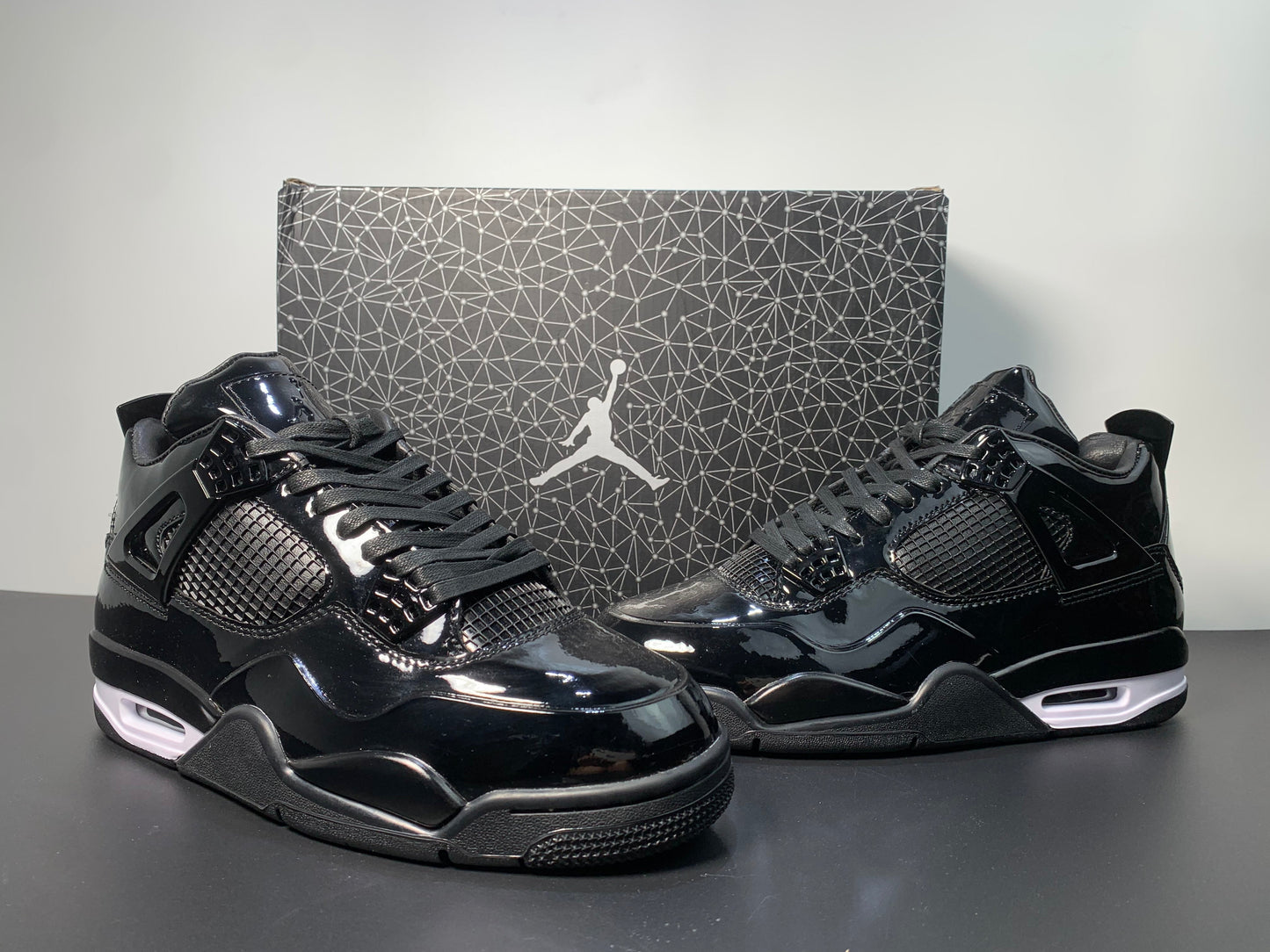 Air Jordan 4 11Lab4 Black Patent