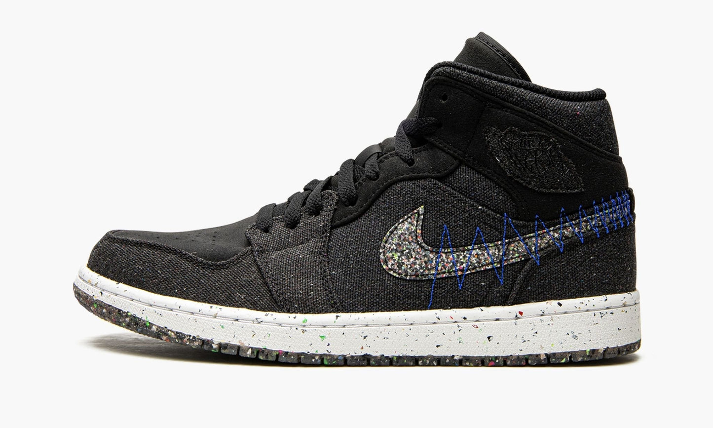 Jordan 1 Mid "Crater Black"