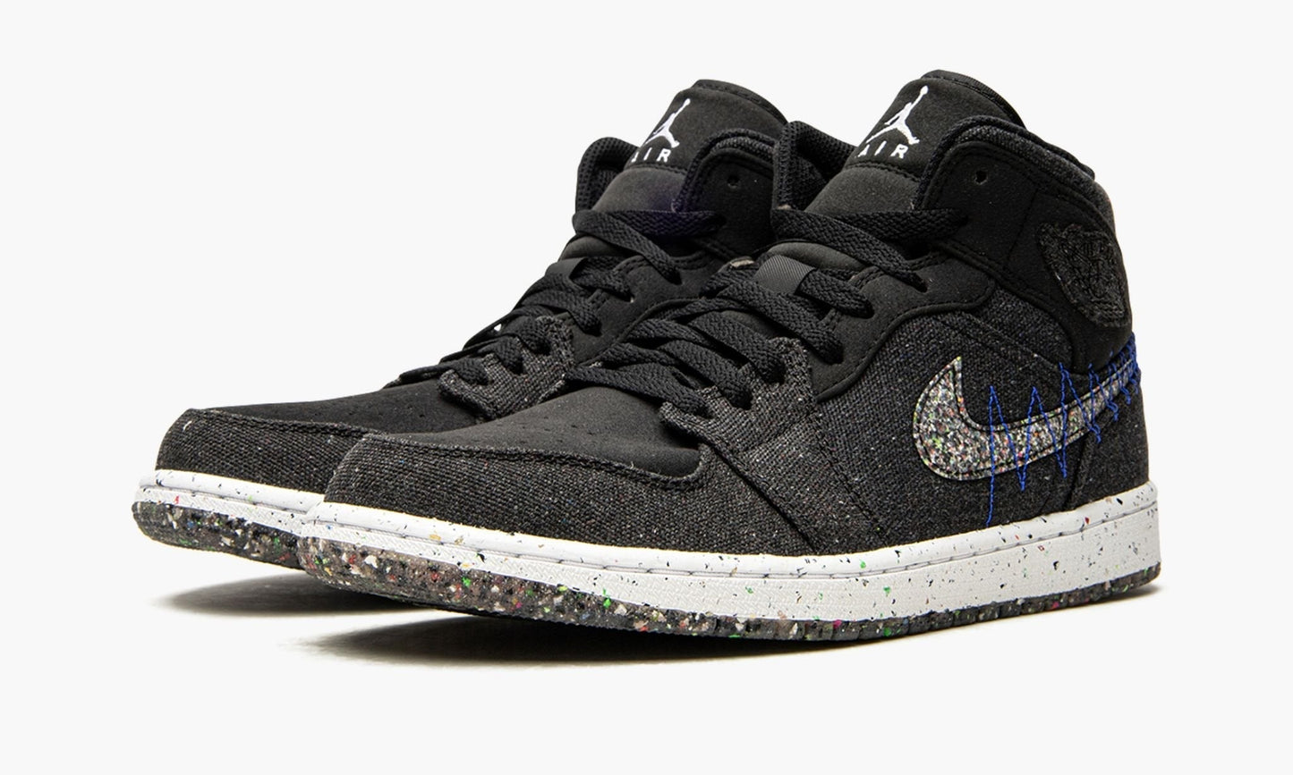 Jordan 1 Mid "Crater Black"
