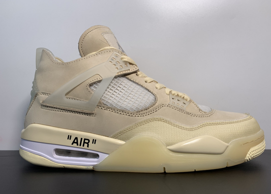 OFF-WHITE x Air Jordan 4 WMNS Mid Sail  CV9388-100