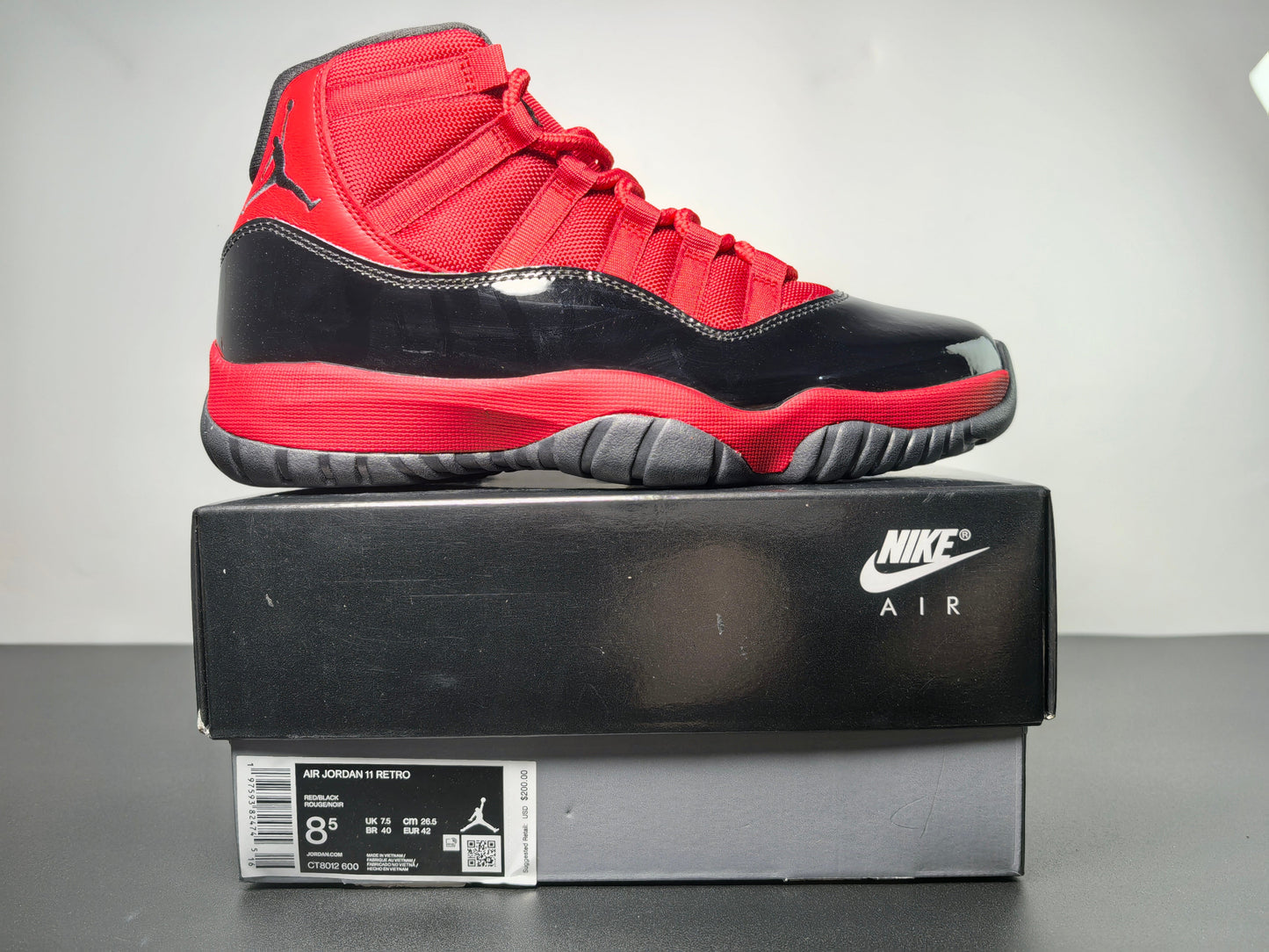 Air Jordan 11 Retro Black Red CT8012-600