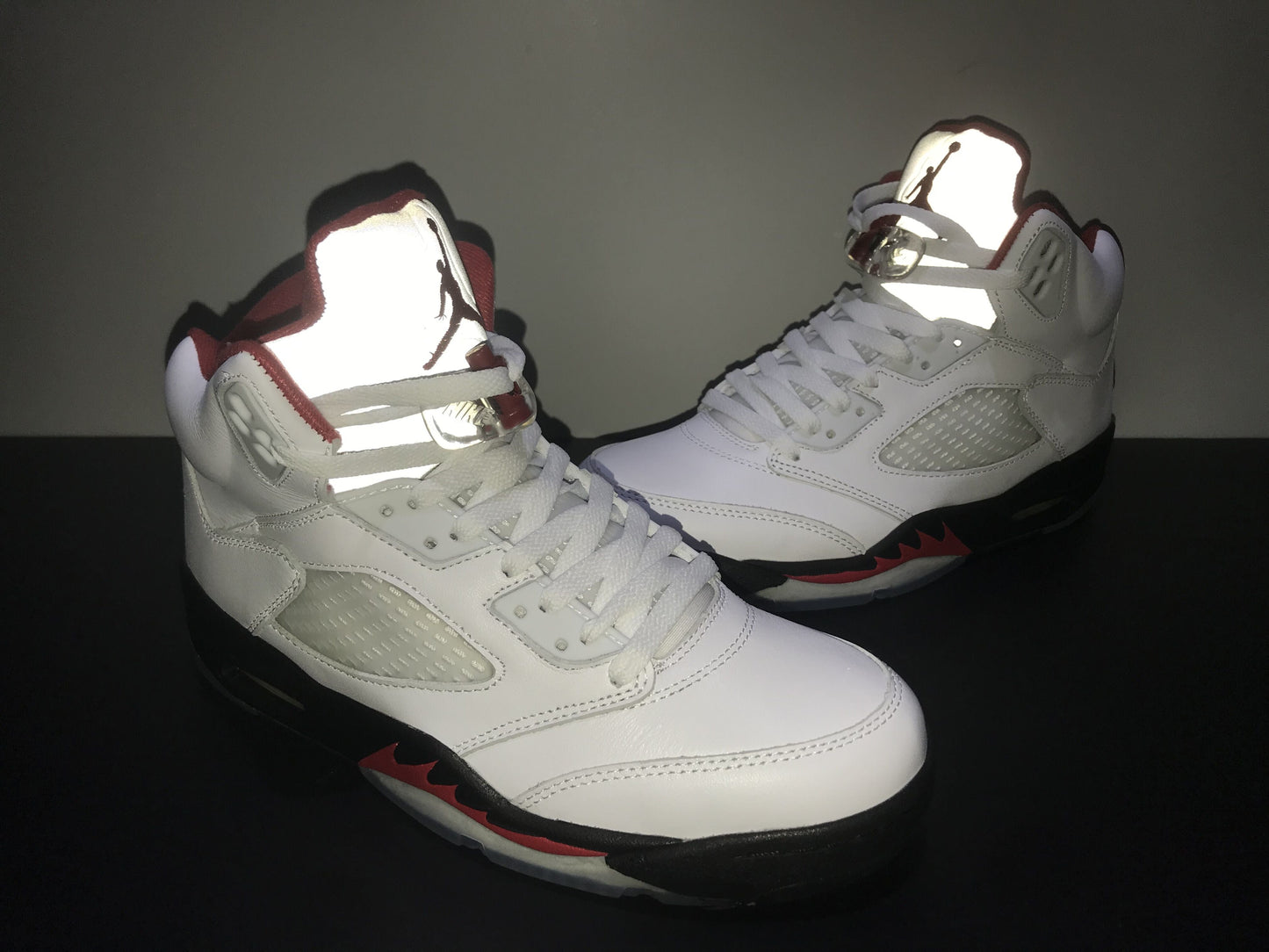 Air Jordan 5 Low Golf 'Fire Red' White Black Metallic Silver Fire Red DA1911-102