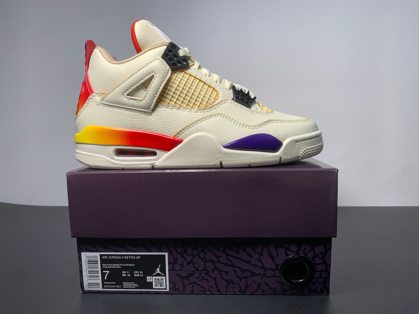 Air Jordan 4 X J Balvin Medellín Sunset Unisex Sneakers