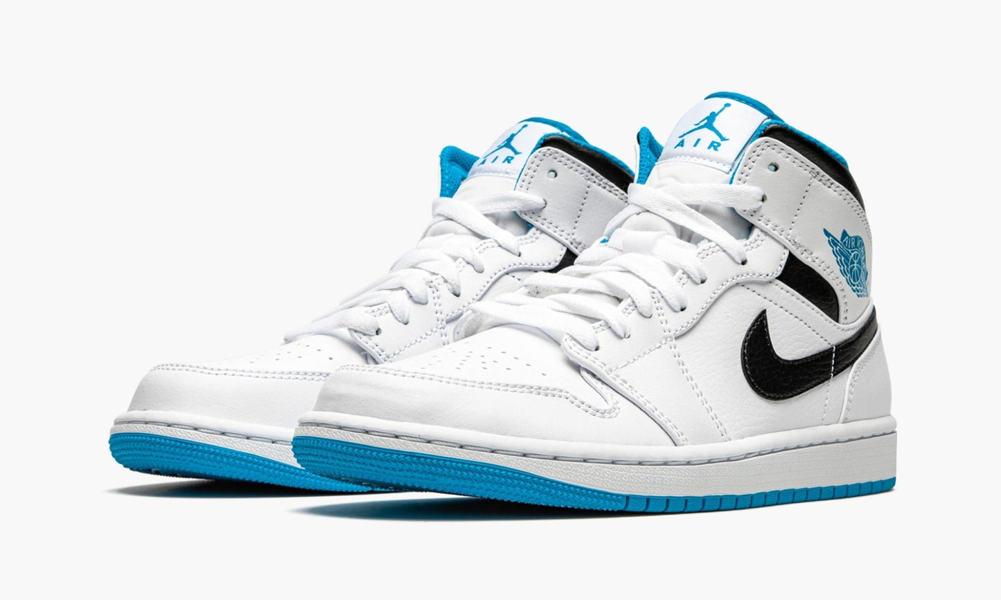 Air Jordan 1 Mid "White / Laser Blue"