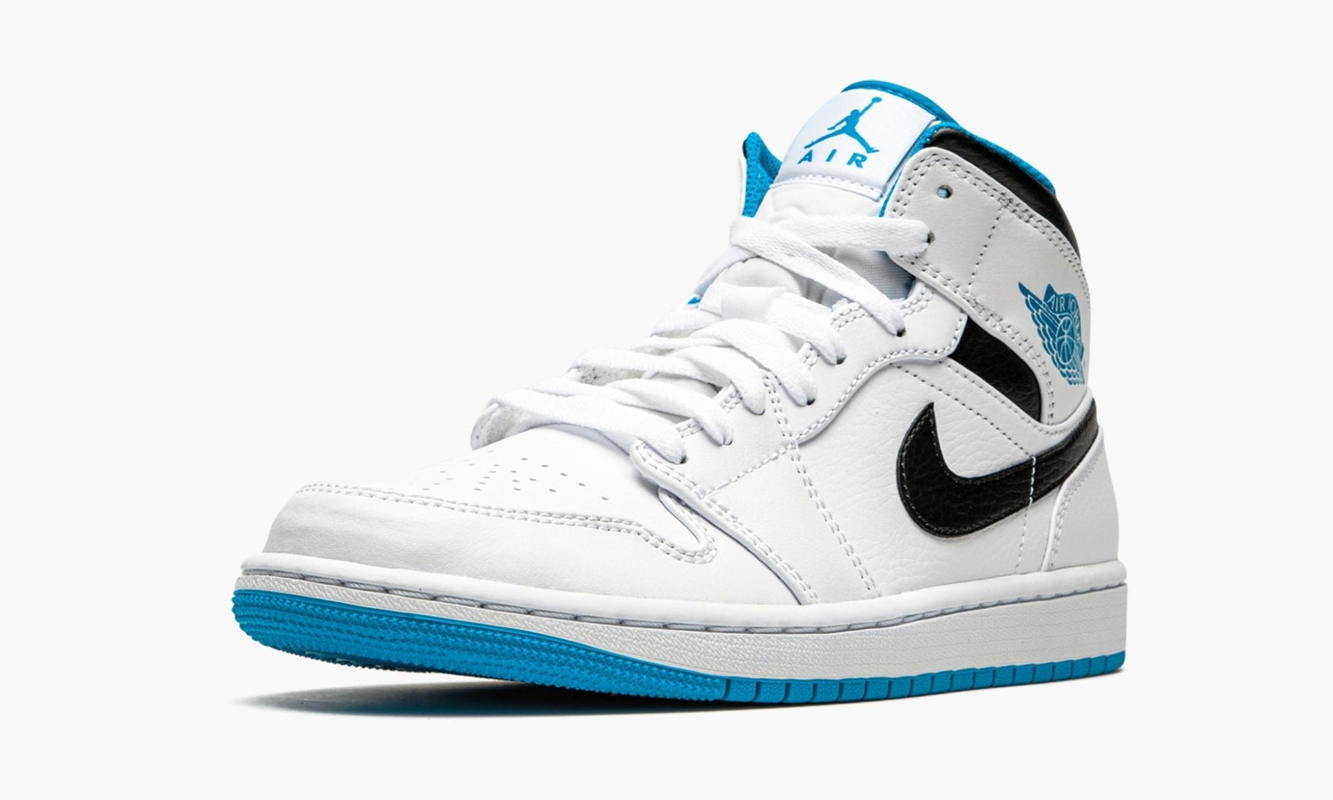 Air Jordan 1 Mid "White / Laser Blue"