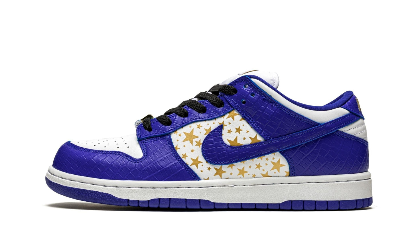 SB Dunk Low "Supreme - Stars - Hyper Blue"