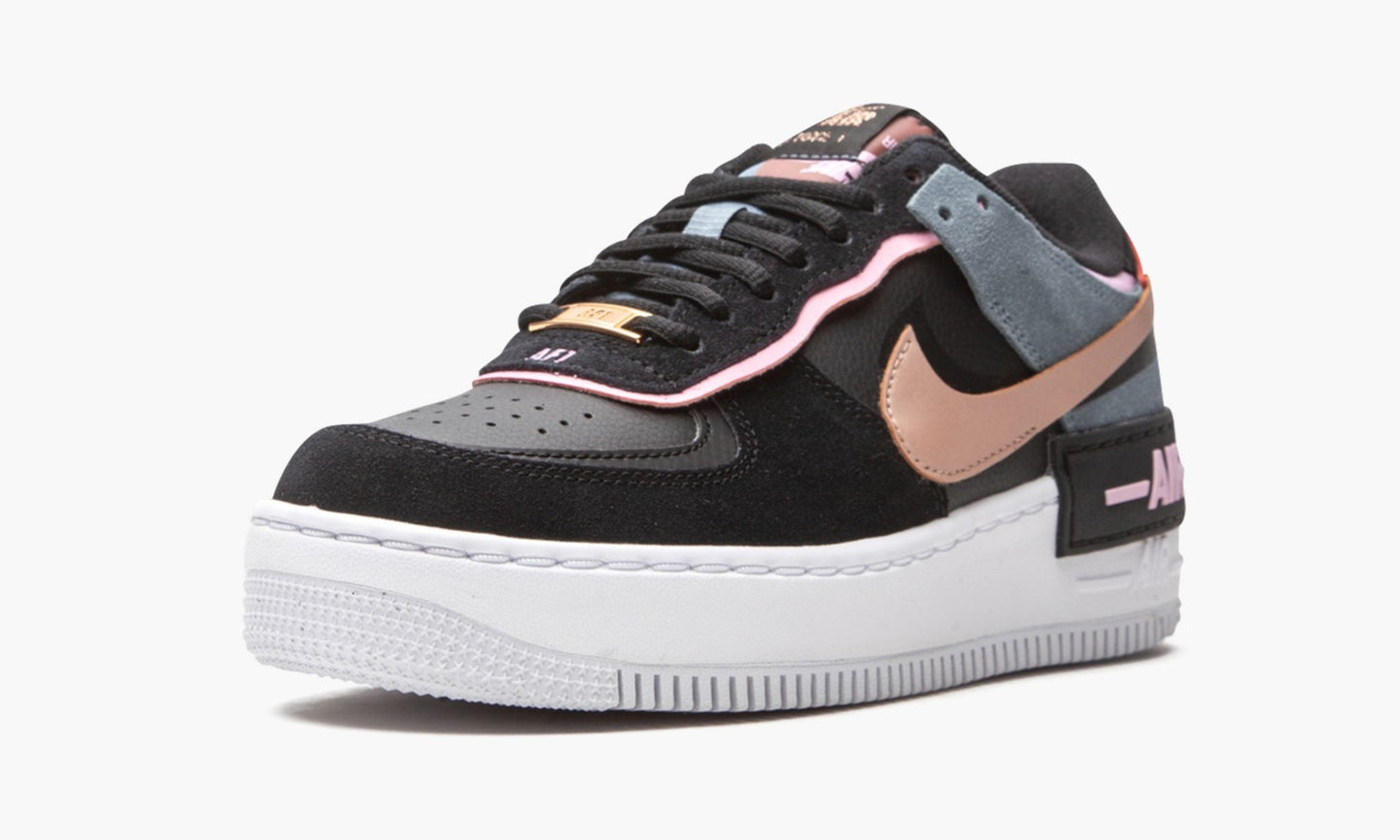 WMNS Air Force 1 Shadow "Black / Light Arctic Pink"