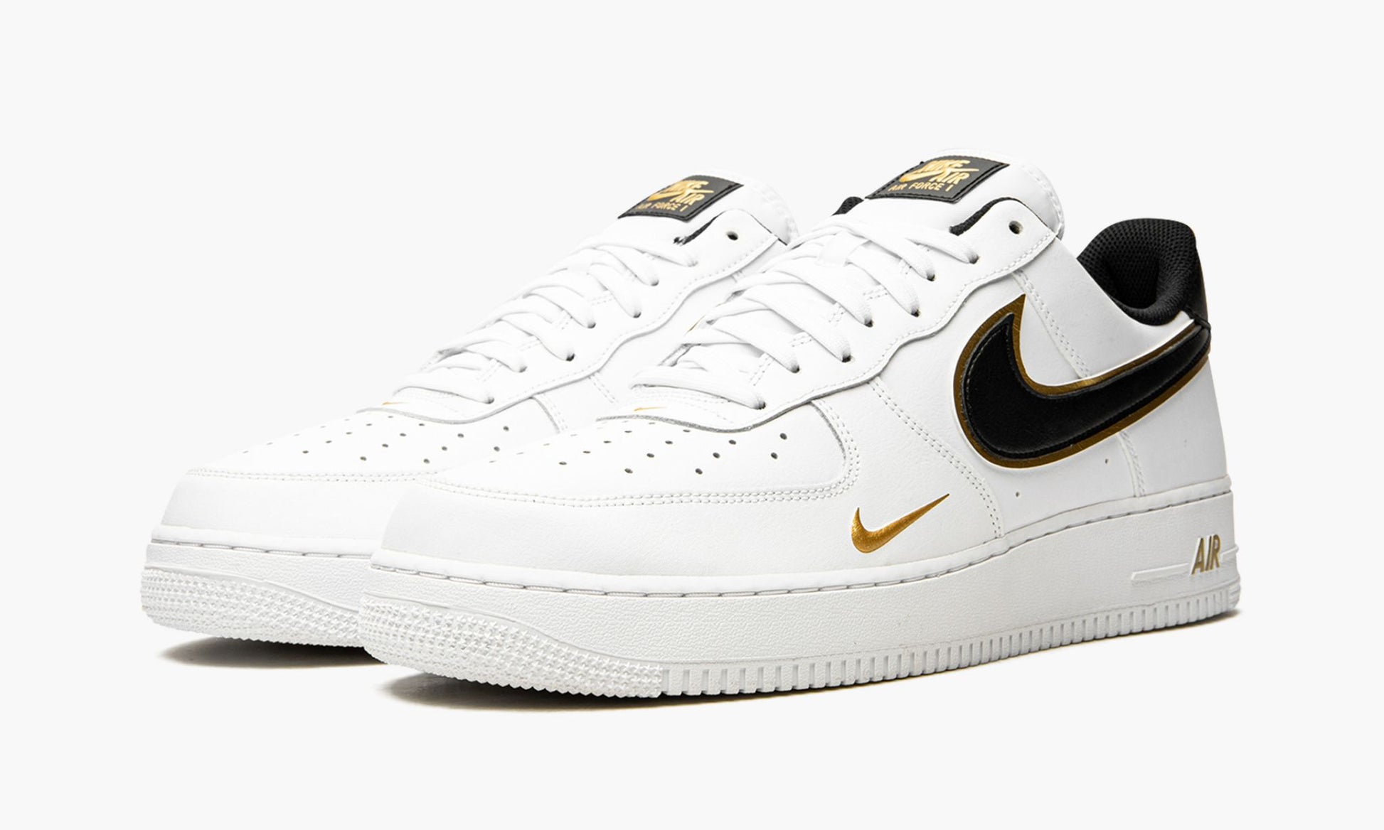 Air Force 1 '07 LV8 "Double Swoosh - White / Black / Gold"