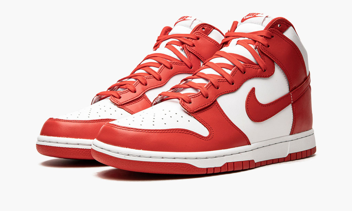 Dunk High "White / University Red"