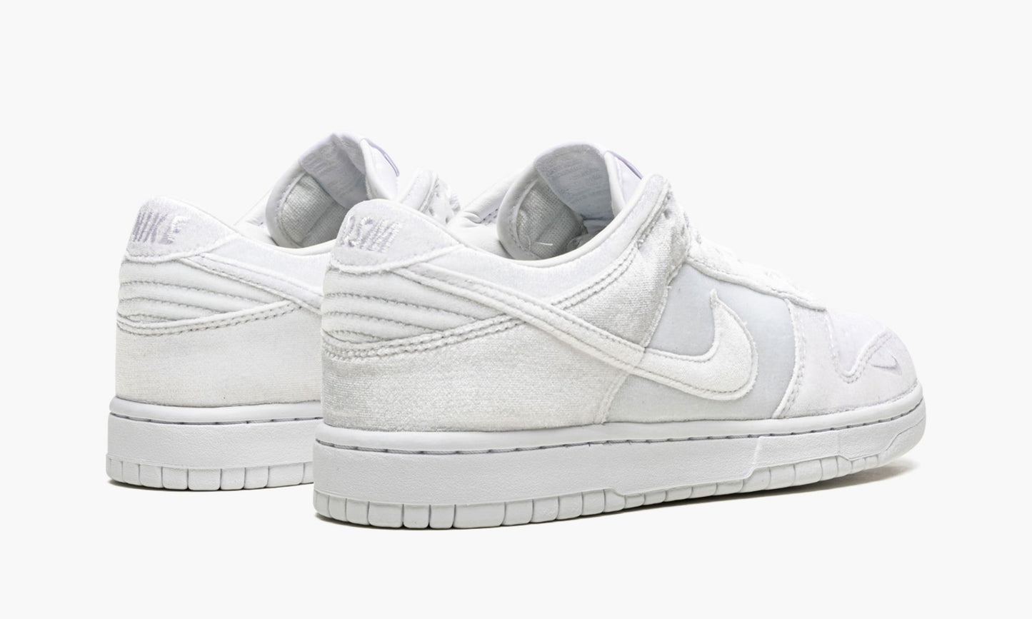 Nike Dunk Low "Dove Street Market Triple White Velvet"