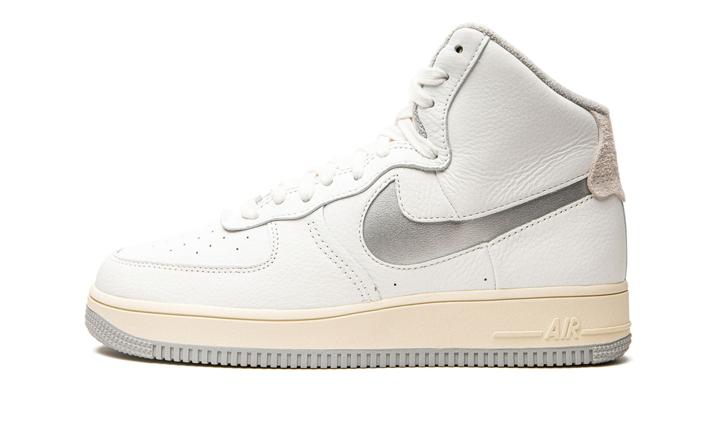 Air Force 1 High Sculpt "White Silver (W)"